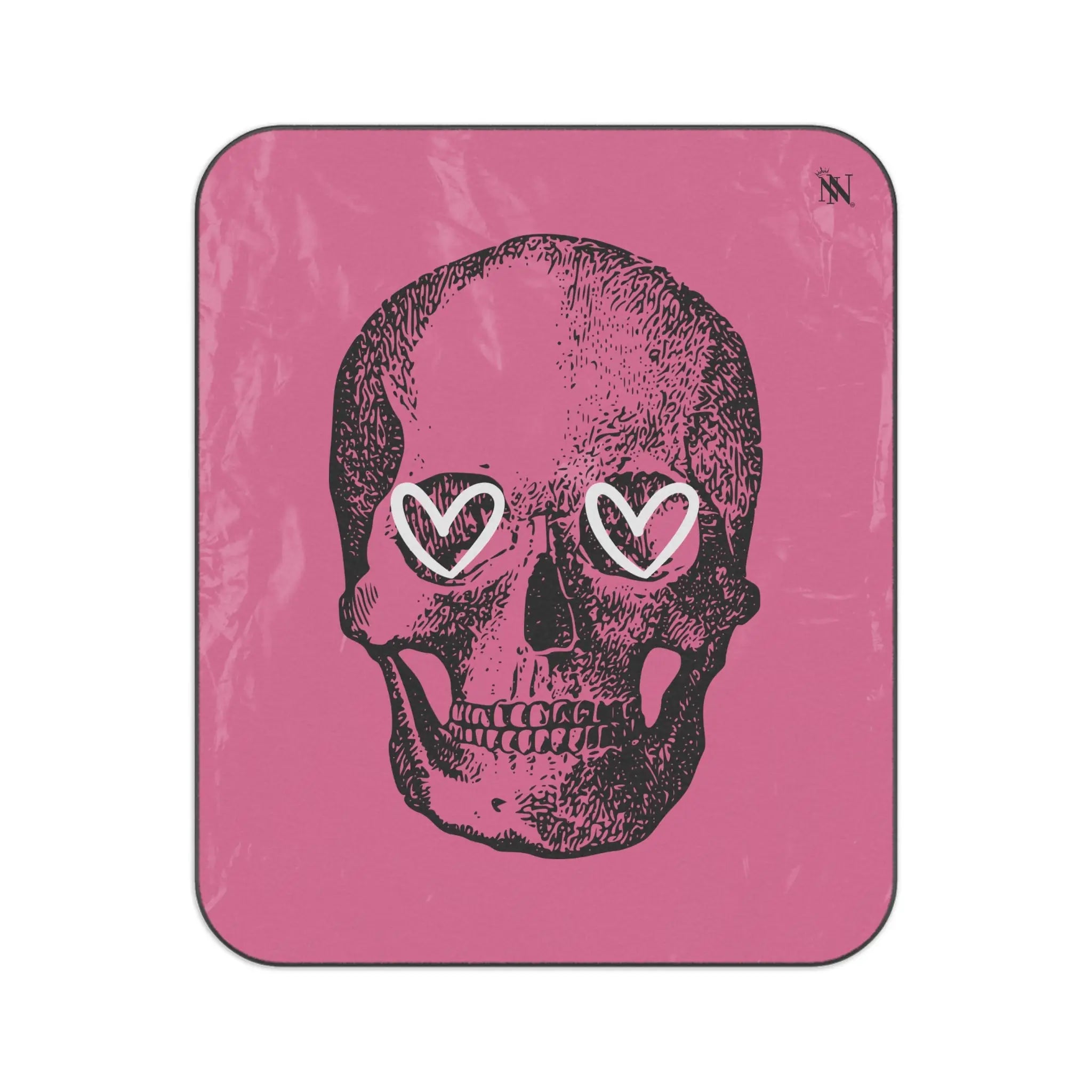 Skull Heart Eyes | Mix Match Fun-Flirty Lovers’ Water-Resistant Blankets