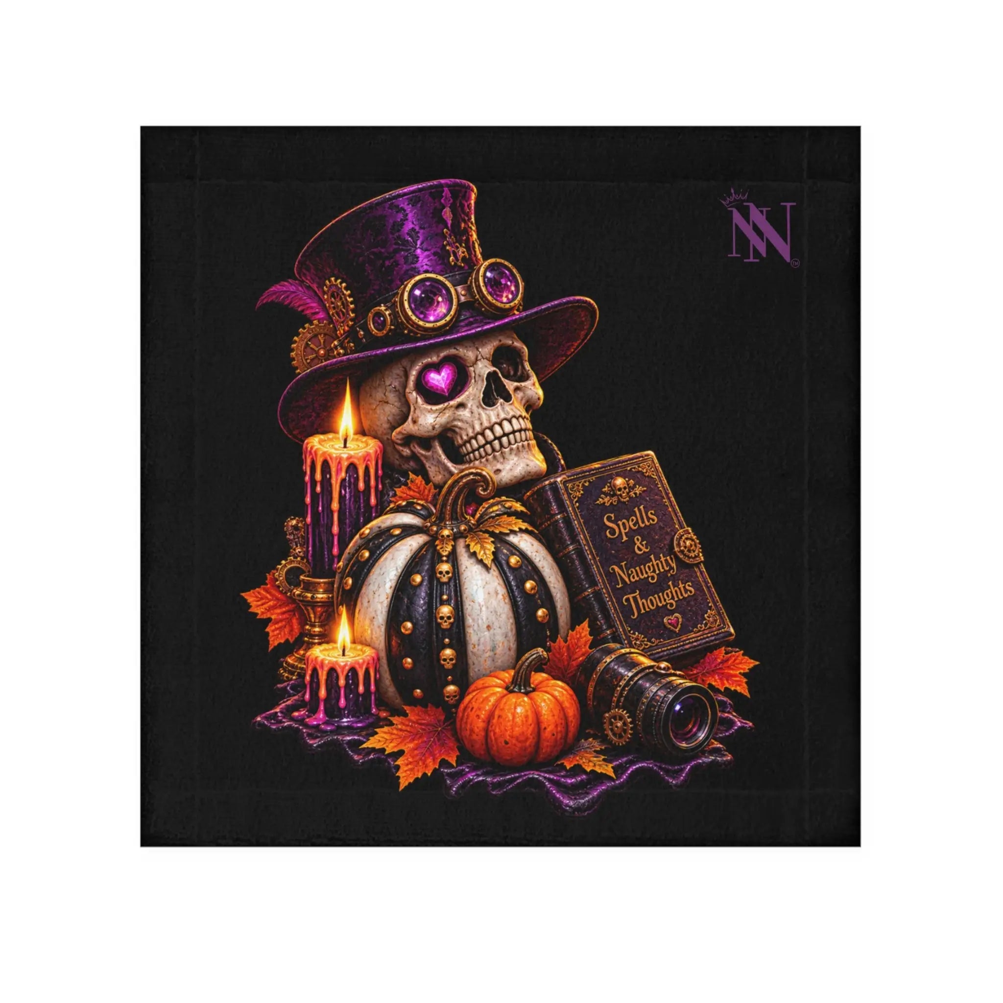 Spells & Naughty Thoughts Skull | Nectar Napkins Lils’ Fun-Flirty Lovers’ Towels