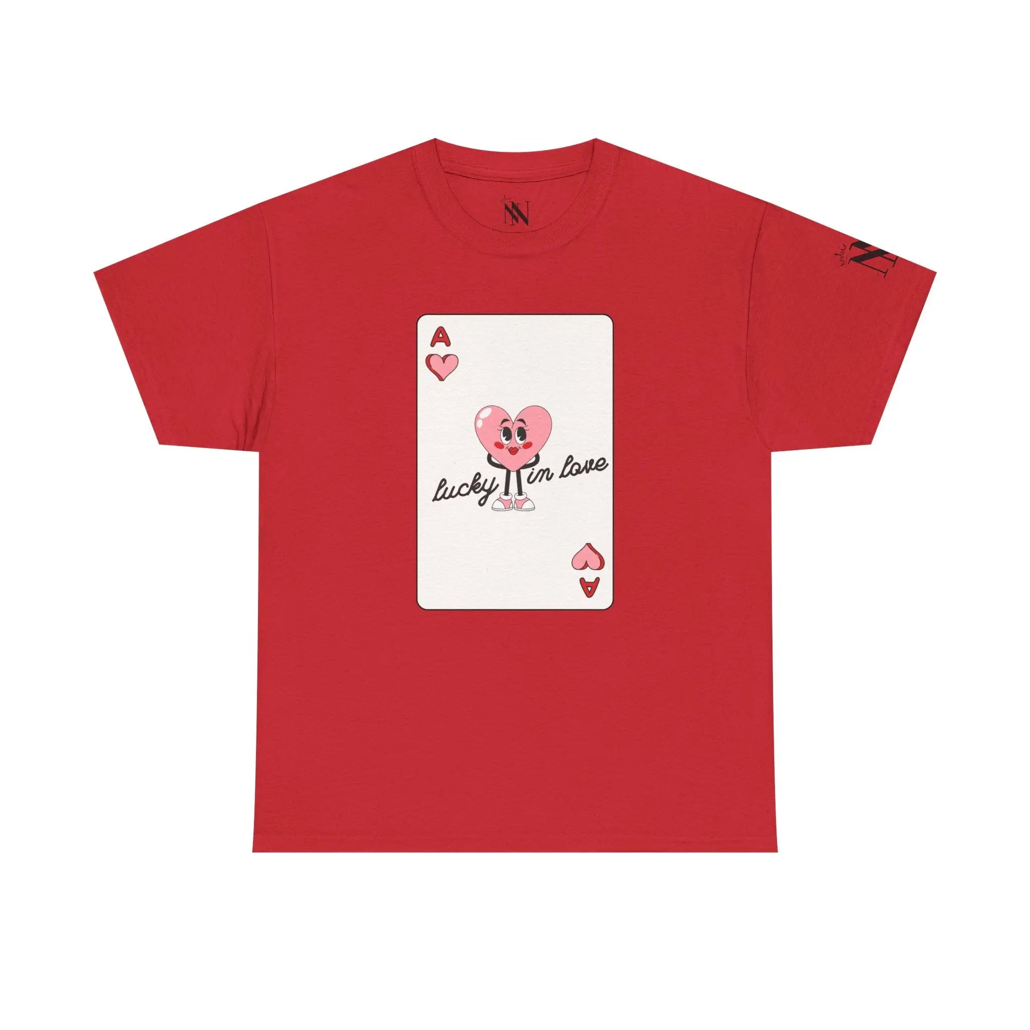 Lucky in Love Card | Mix & Match Cotton Unisex Fun-Flirty Lovers’ T-Shirts