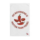 My Boyfriend is Hotter Than Yours Pepper | Mix & Match Classic Fun-Flirty Lovers’ Towels