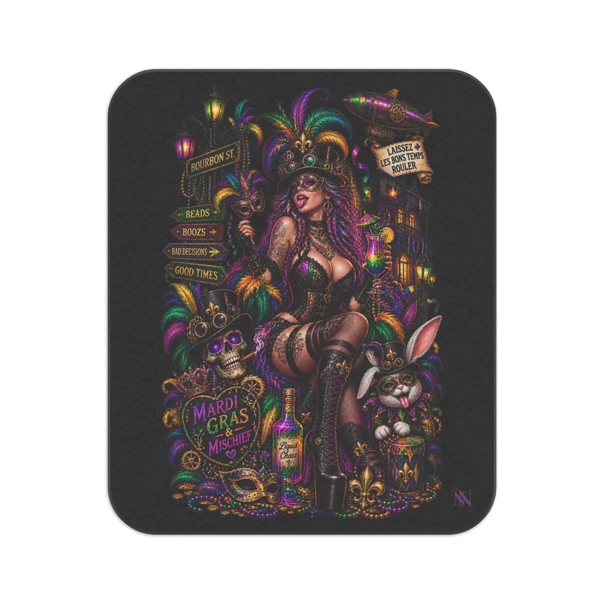 Mardi Gras Wicked Fantasy Water-Resistant Sex Blanket
