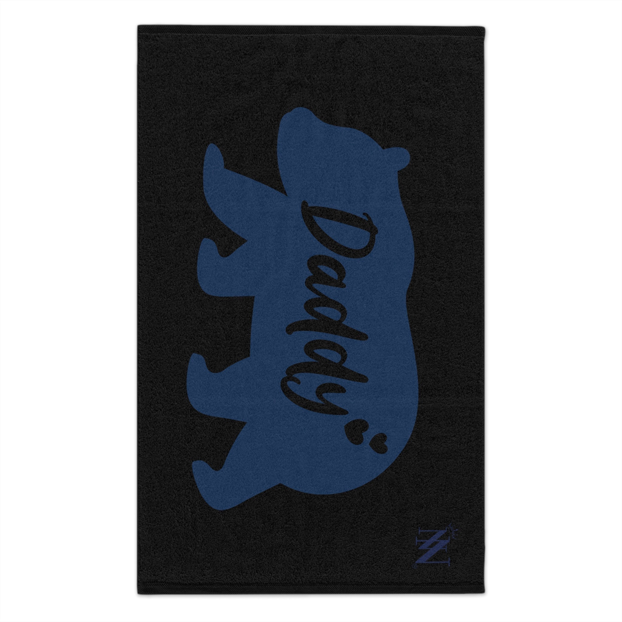 Daddy Bear Love Black | Mix & Match Soft Fun-Flirty Lovers’ Towels