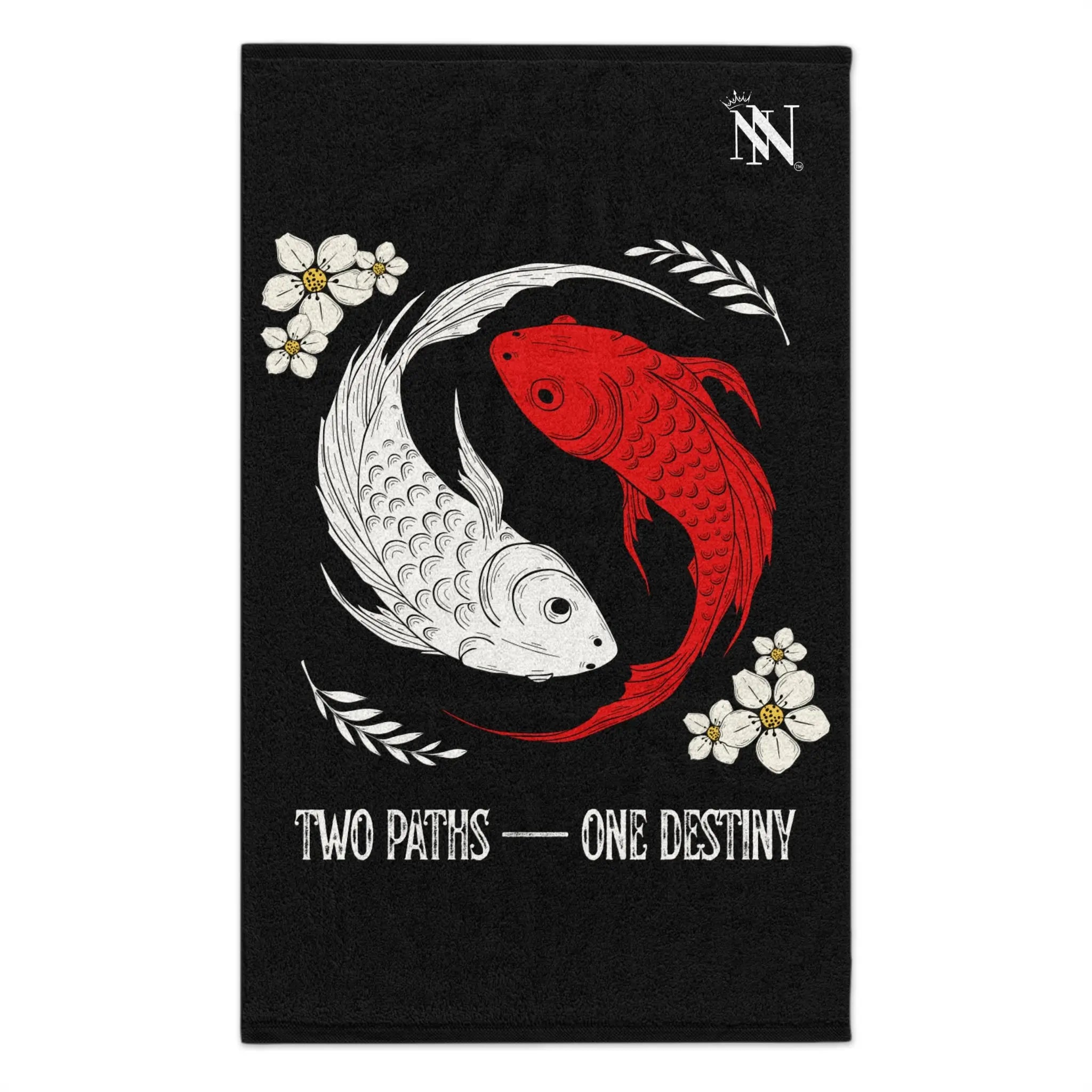 Two Paths One Destiny Koi Fish Ying Yang Sex Towel