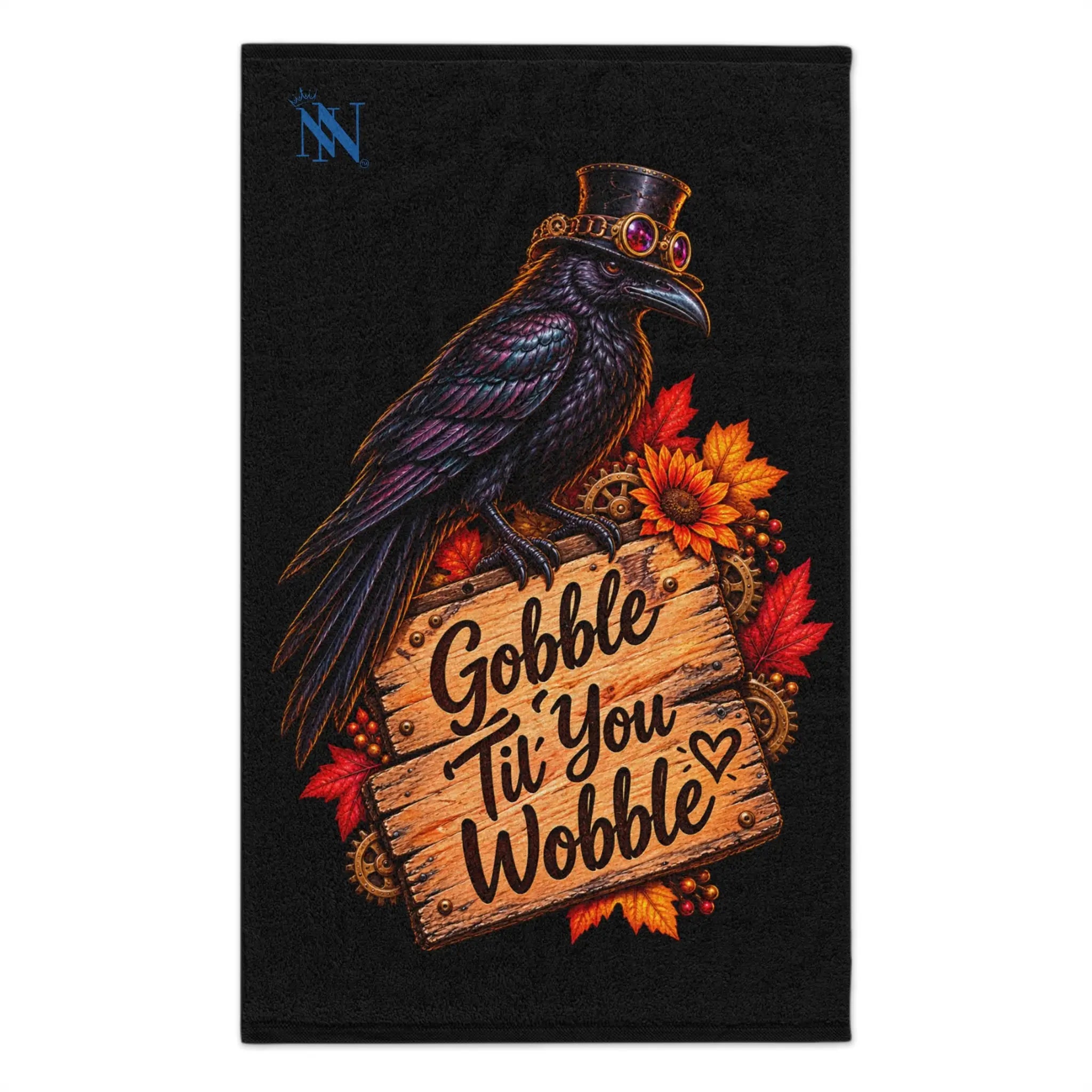 Gobble Til’ You Wobble Crow Sex Towel