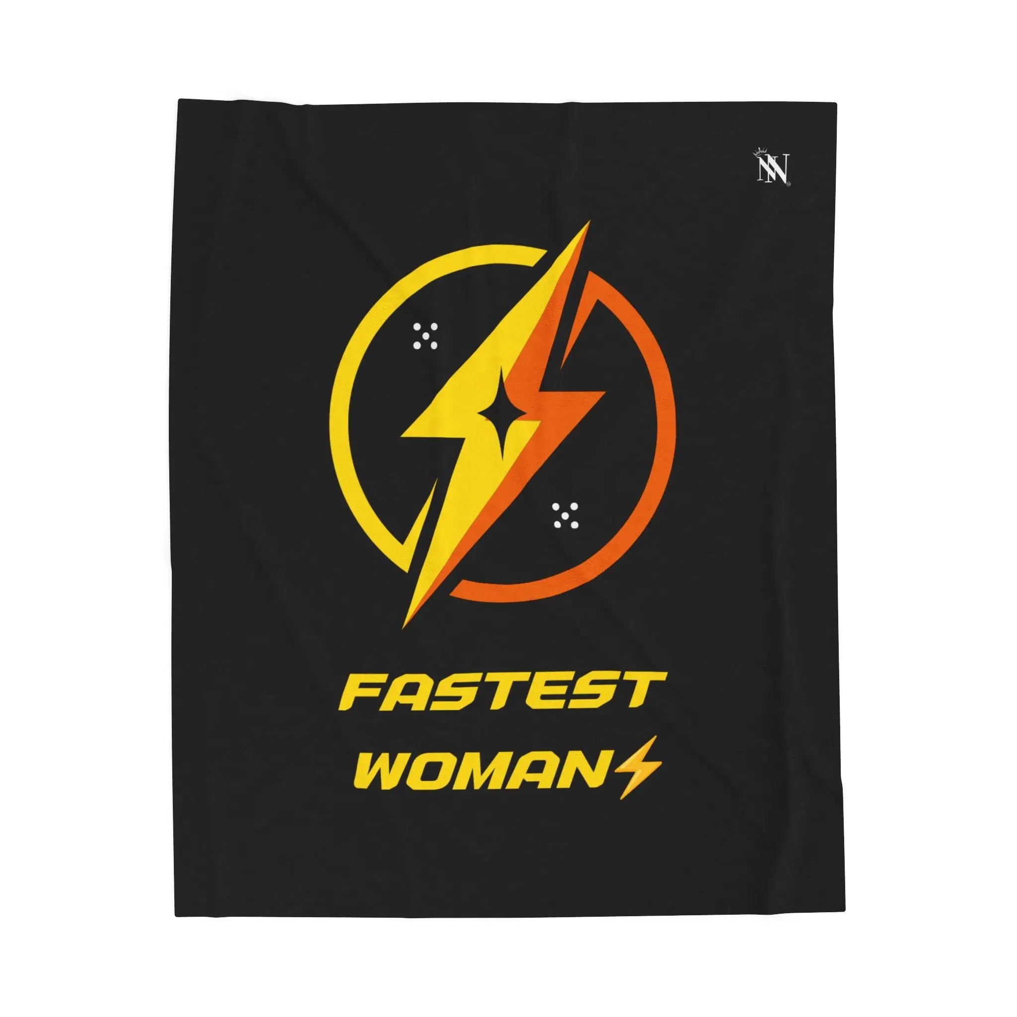 Fastest Woman Lightning Bolt Blanket