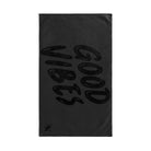 Good Vibes Bubble Print Dark Grey Cum Towel