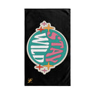 Stay Wild Retro Sticker Black | Mix & Match Classic Fun-Flirty Lovers’ Towels