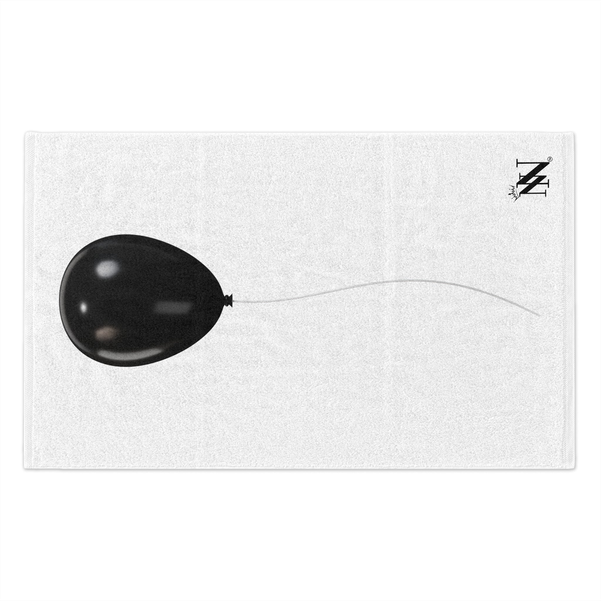 Single Black Party Balloon | Mix & Match Soft Fun-Flirty Lovers’ Towels