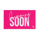 Cumming Soon Plain Signature Pink Cum Towel