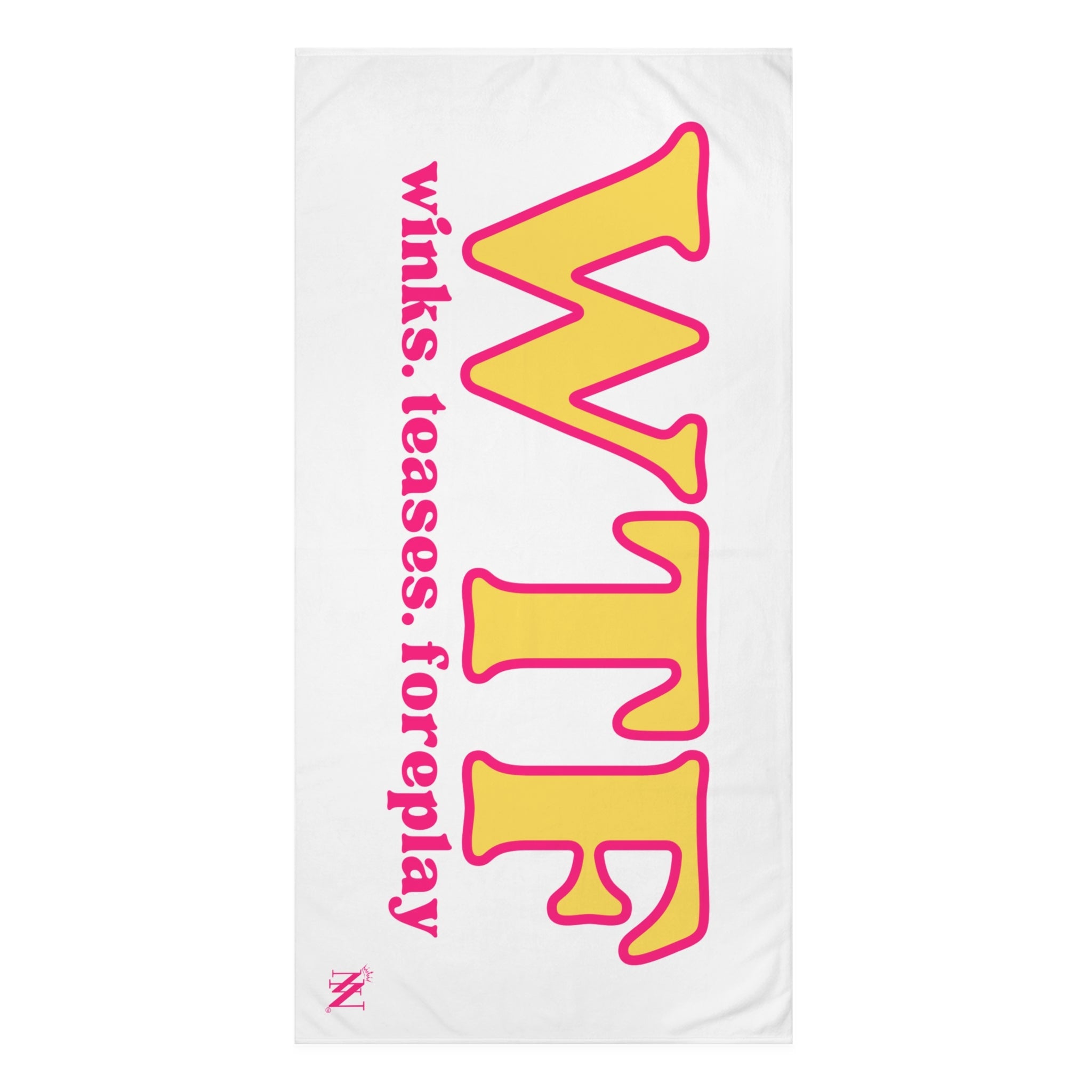 WTF Winks Teases Foreplay | Mix & Match XL Fun-Flirty Lovers’ Towels