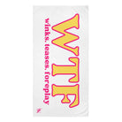 WTF Winks Teases Foreplay | Mix & Match XL Fun-Flirty Lovers’ Towels