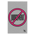 Judgement Free Zone Light Grey | Mix & Match Soft Fun-Flirty Lovers’ Towels