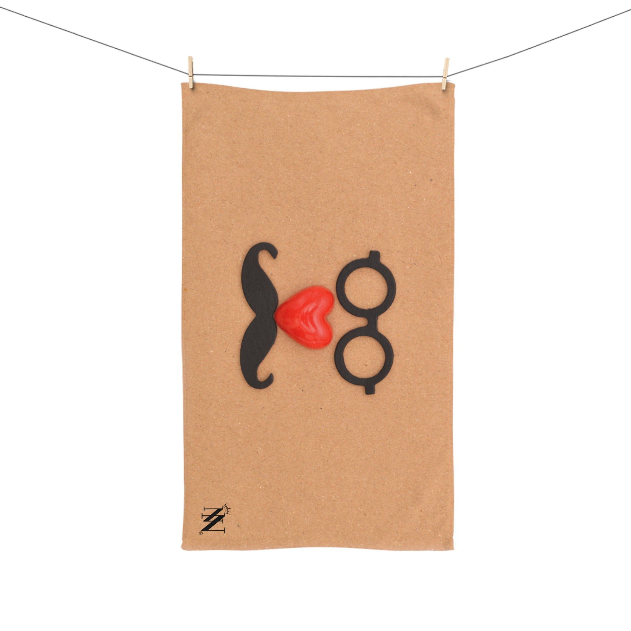 Funny Glasses Head | Mix & Match Original Fun-Flirty Lovers’ Towels