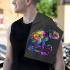 Colorful Love Chameleon Dark Grey | Mix & Match Soft Fun-Flirty Lovers’ Towels