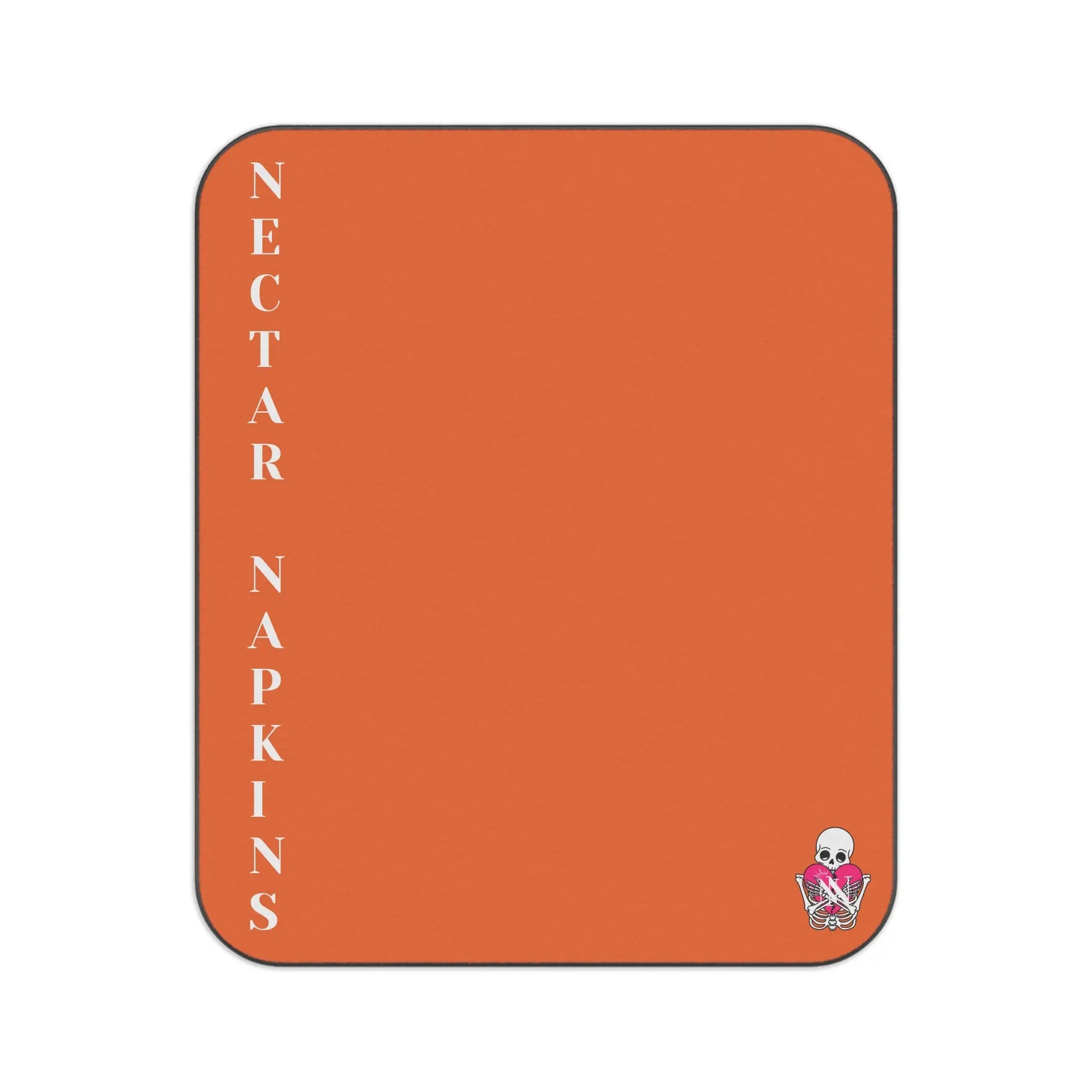 Nectar Napkins Brand Orange Water-Resistant Sex Blanket