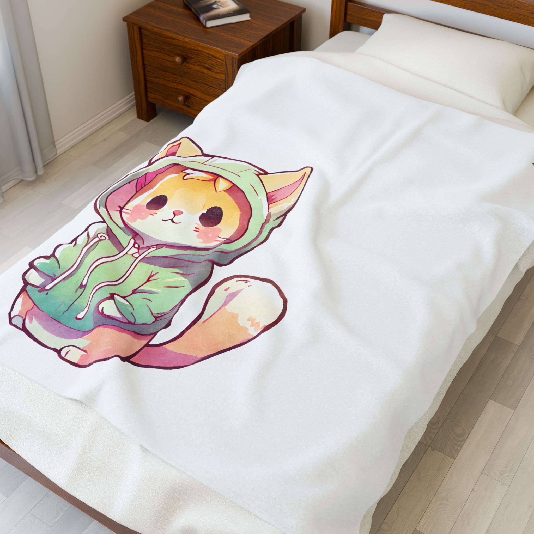 Cute Anime Kitten | Mix & Match Soft Fun-Flirty Lovers’ Blankets