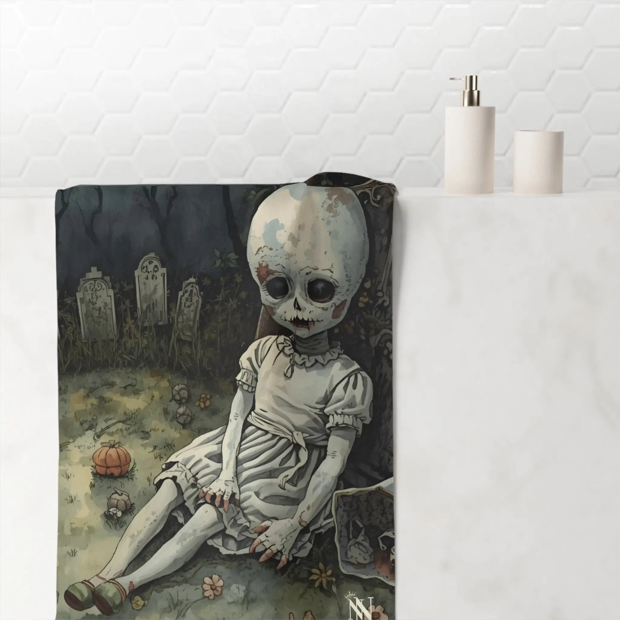 Cemetary Love | Mix & Match XL Fun-Flirty Lovers’ Towels