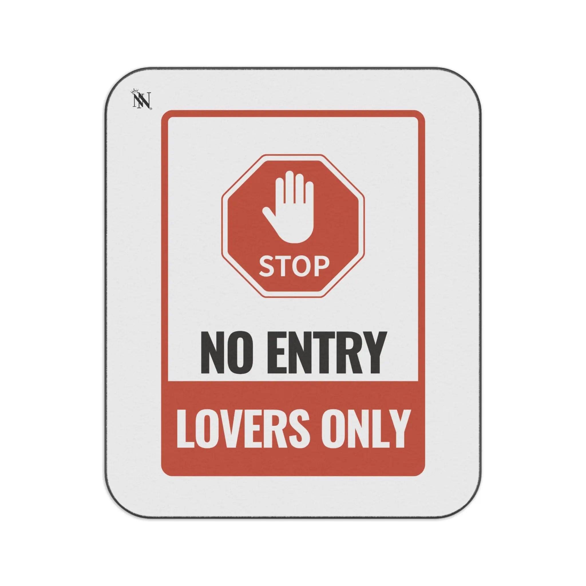 No Entry Lovers Only Sign | Nectar Napkins Fun-Flirty Lovers’ Sex Blankets