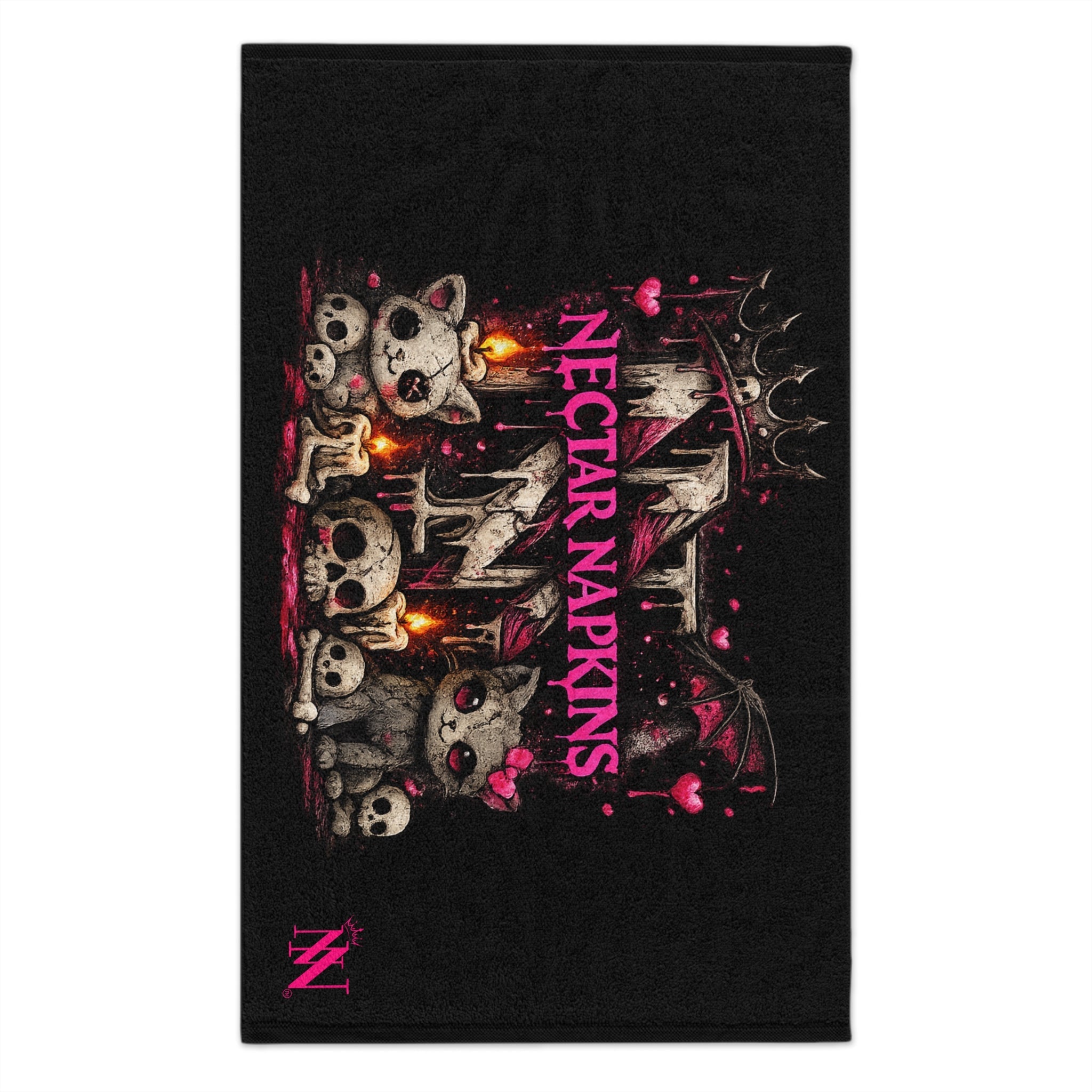 Nectar Napkins Gothic Kitty Sex Towel