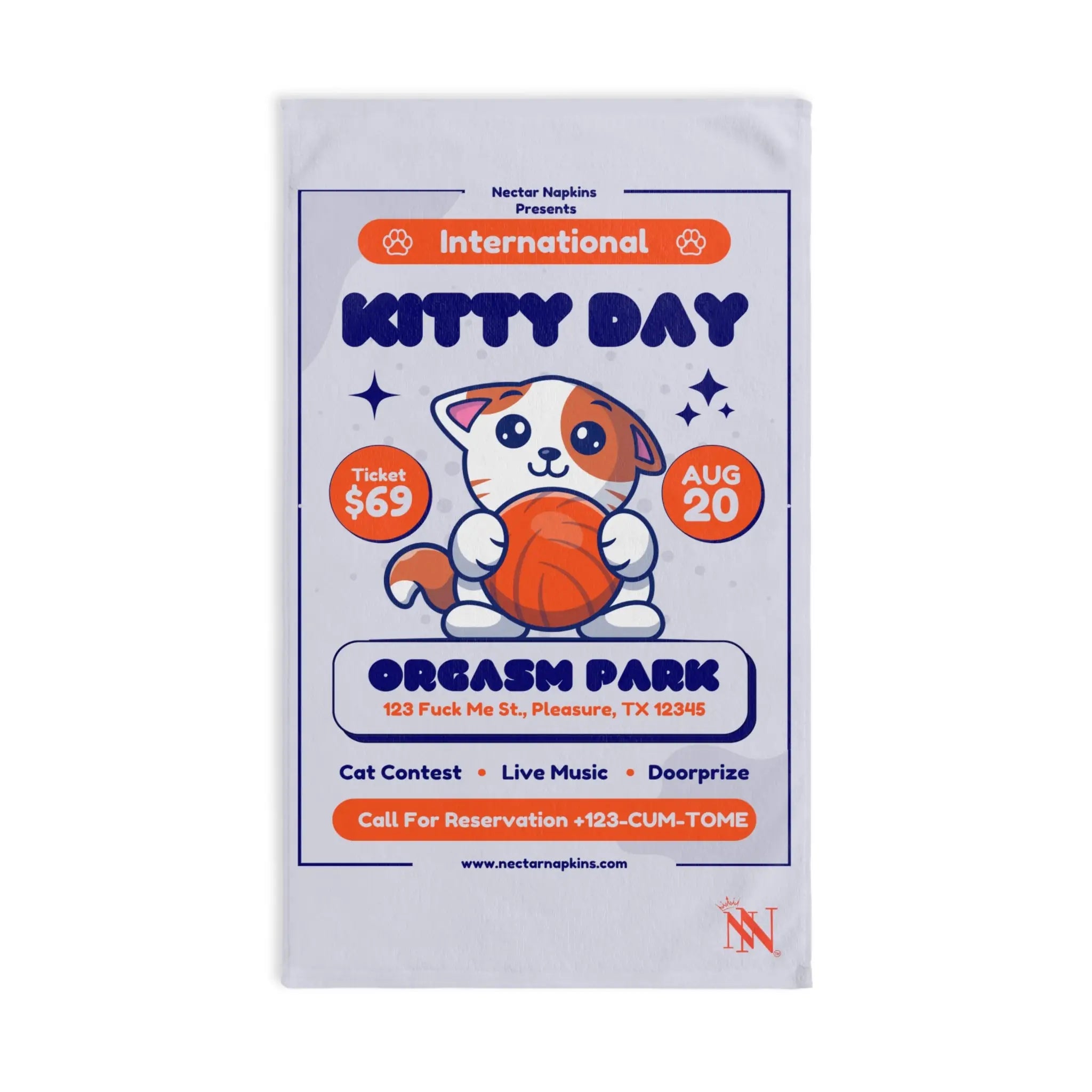 International Kitty Day | Mix & Match Original Fun-Flirty Lovers’ Towels