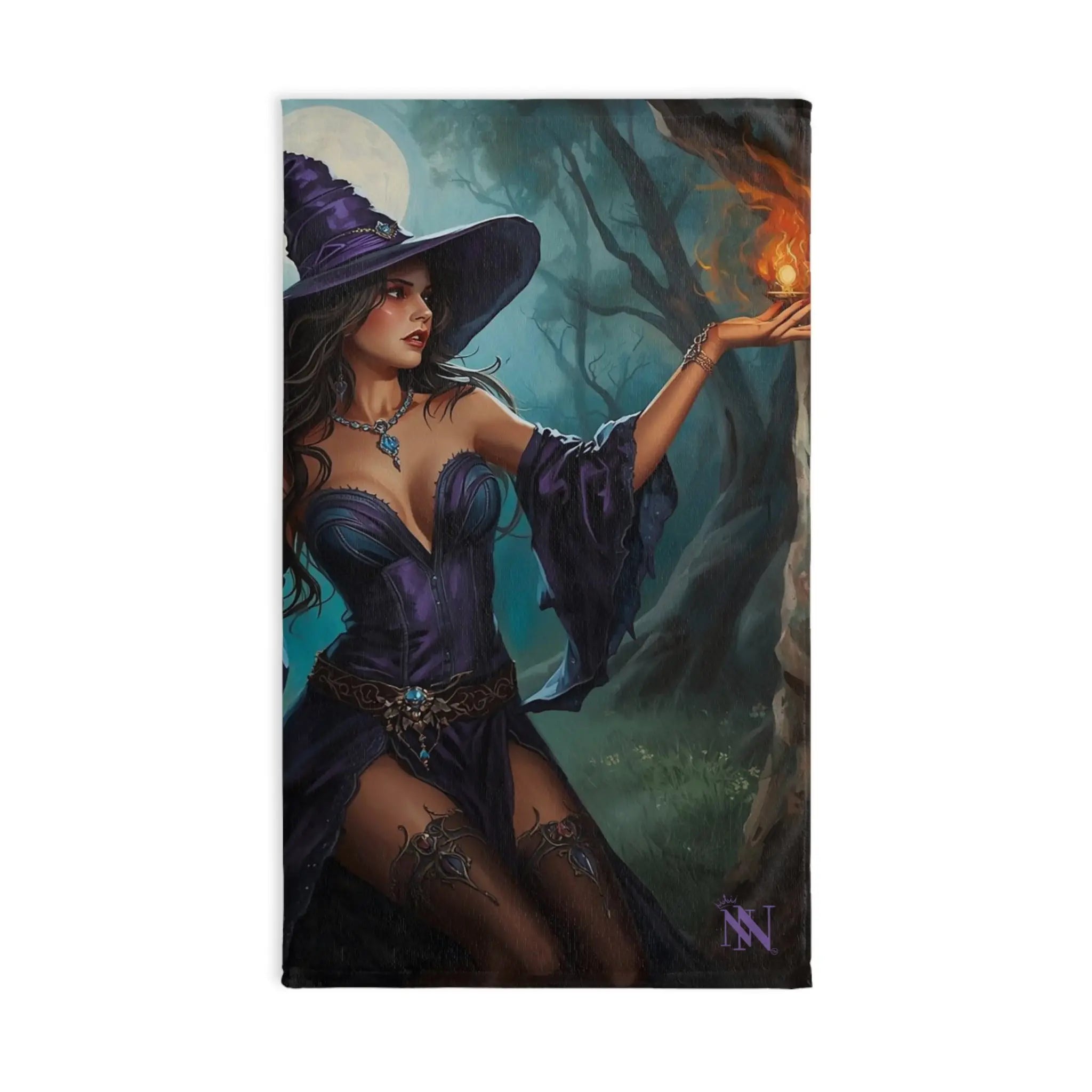 Fire Witch Fantasy Women Cum Towel