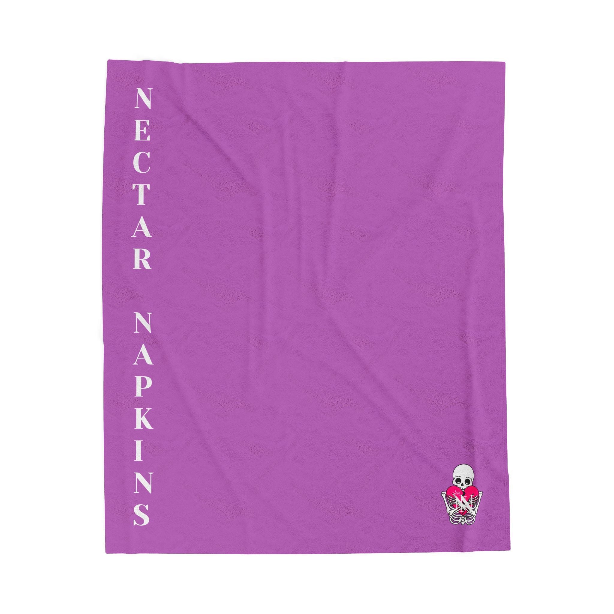 Nectar Napkins Brand Soft Plum | Nectar Napkins Fun-Flirty Lovers’ Blankets