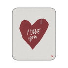 I Love You Paper Note Travel-Friendly Water-Resistant Sex Blanket