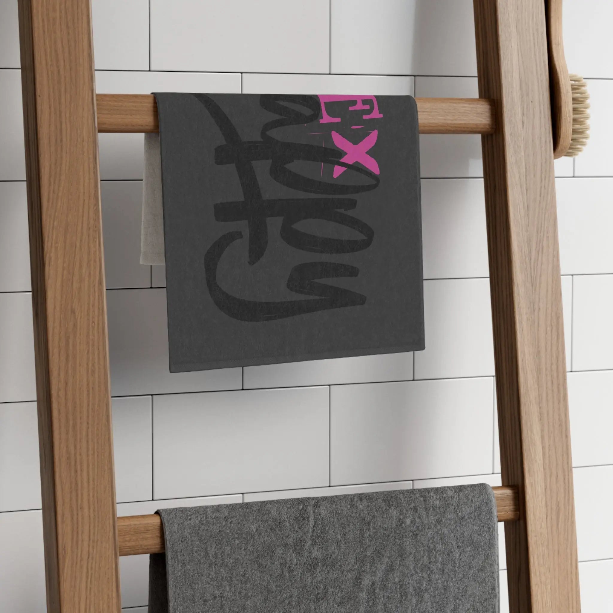 Sex Happy Dark Grey | Mix & Match Soft Fun-Flirty Lovers’ Towels