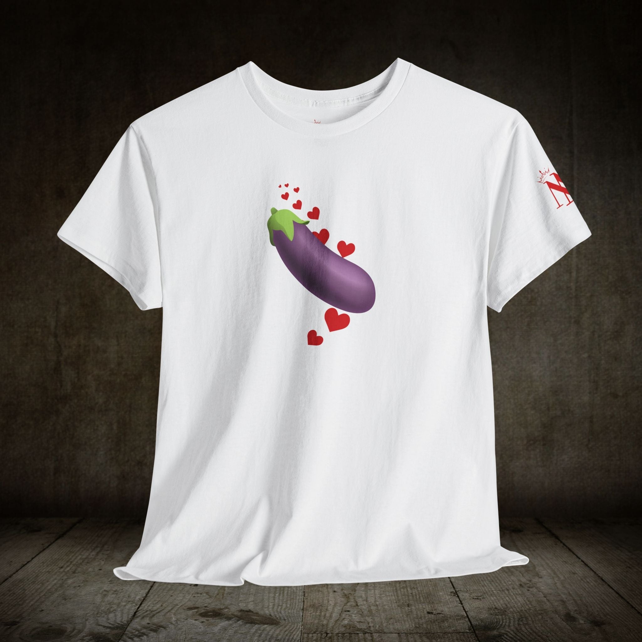 Eggplant Love Emoji | Mix & Match 100% Cotton Unisex Fun-Flirty Lovers’ Tees