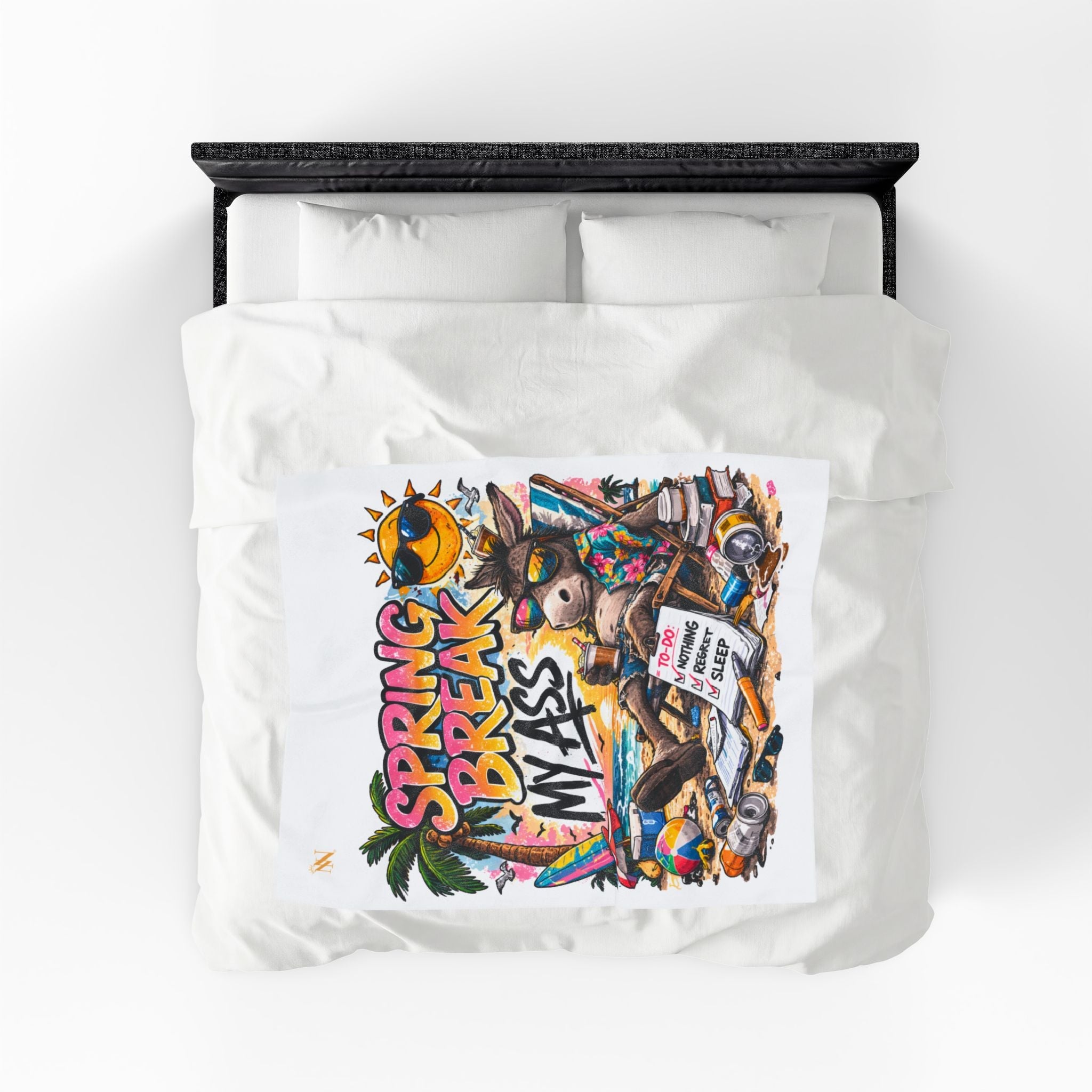 Spring Break My Ass Couple Romantic Gifts Silky Soft Love Blanket