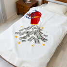 Money Shot Cannon Emoji | Mix & Match Velveteen Fun-Flirty Lovers’ Blankets