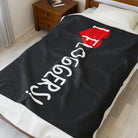 I Heart Floggers Black | Mix & Match Velveteen Fun-Flirty Lovers’ Blankets