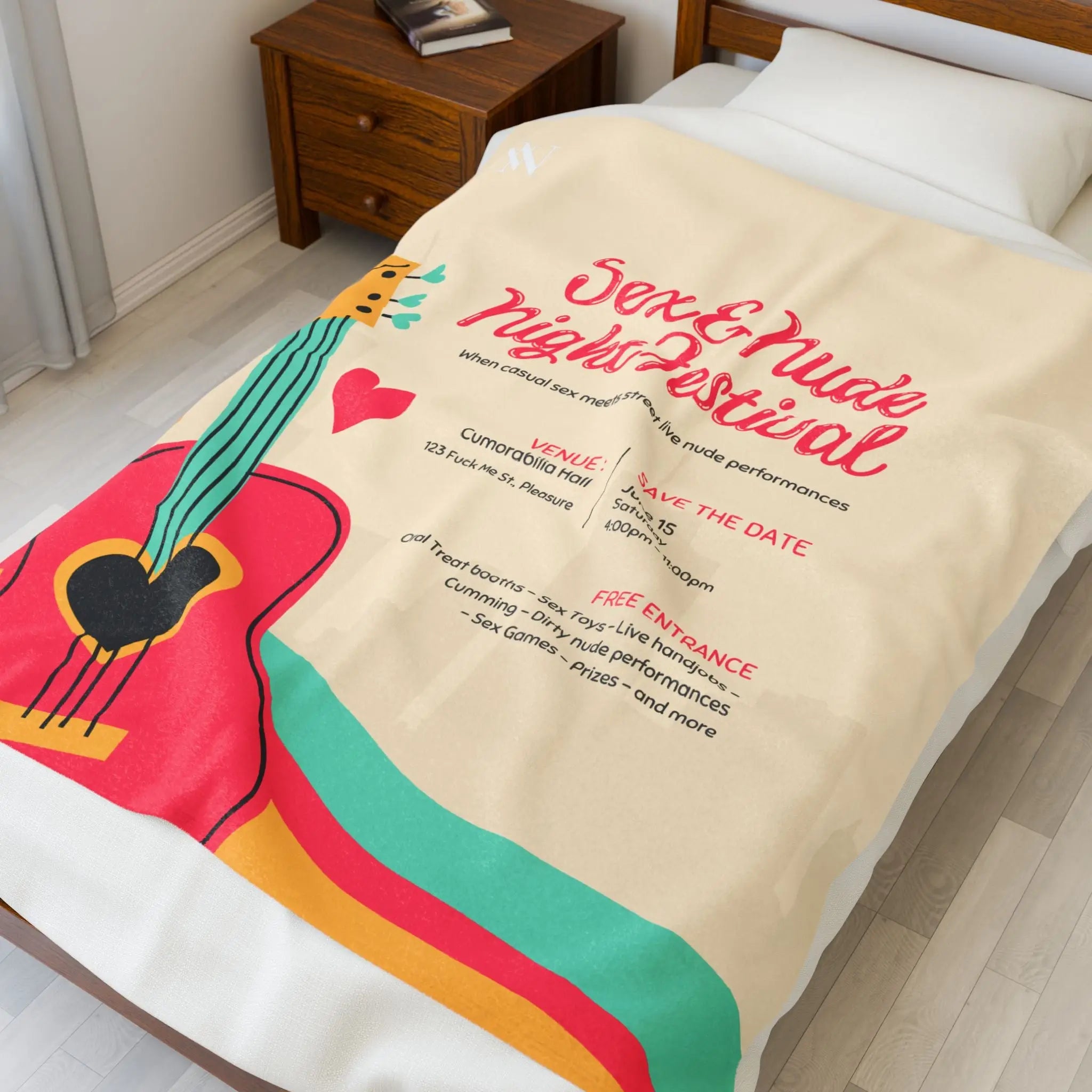 Nude Festival | Mix & Match Velveteen Fun-Flirty Lovers’ Blankets