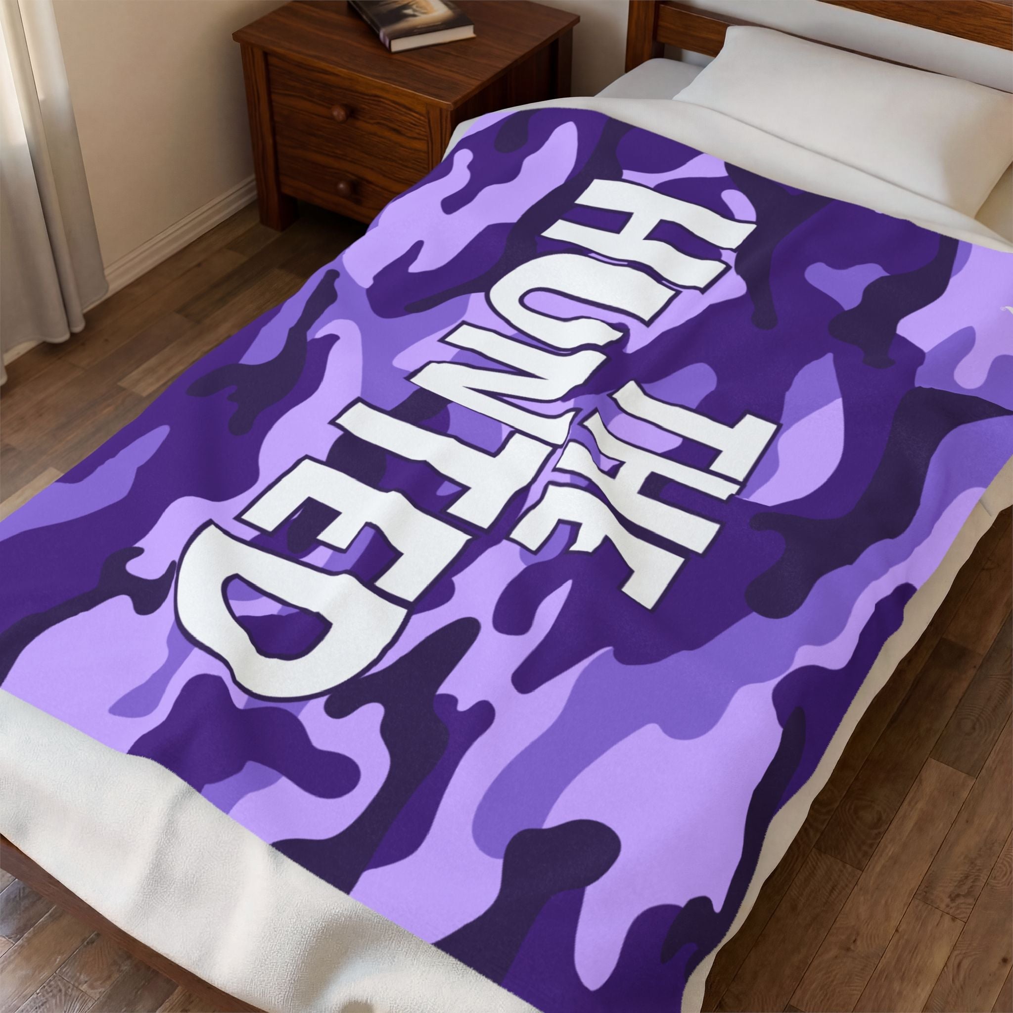 The Hunted Purple Camo Blanket