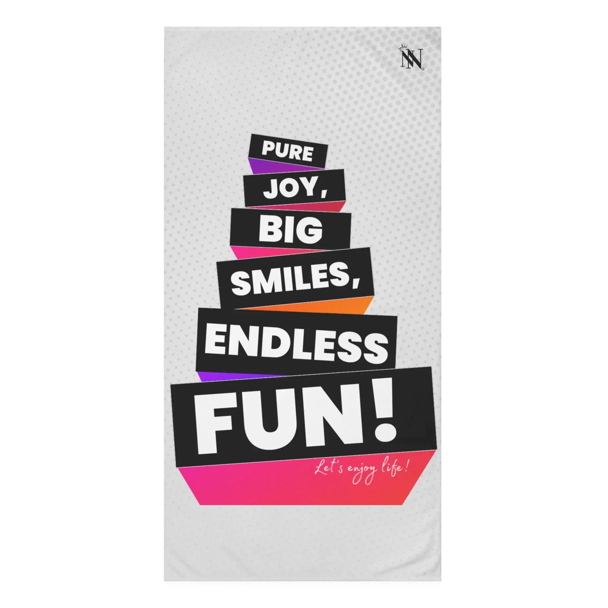 Pure Joy Big Smiles Endless Fun! Extra Large Towel