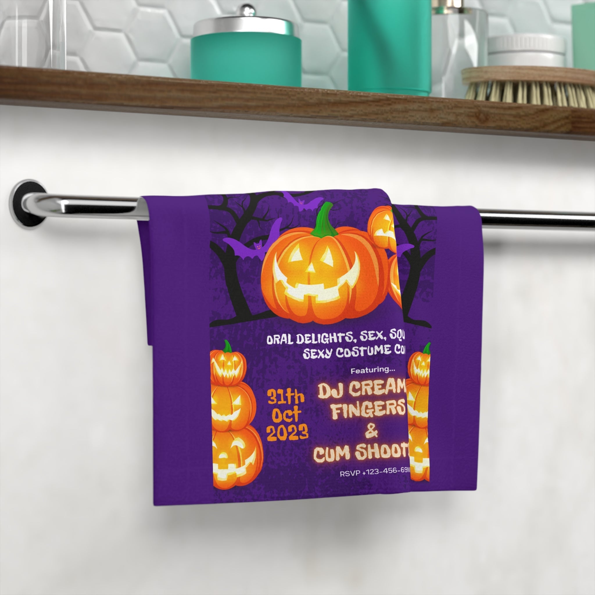 Halloween Cum Crawl | Mix & Match Lils’ Fun-Flirty Lovers’ Towels