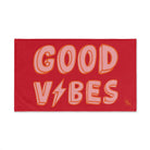 Good Vibes Red Electric Red | Mix & Match Classic Fun-Flirty Lovers’ Towels