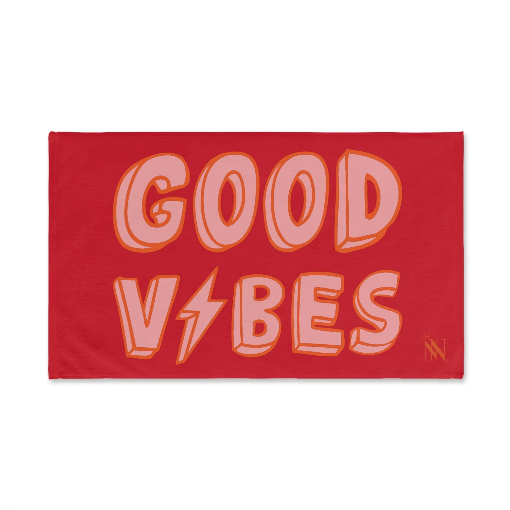 Good Vibes Red Electric Red Cum Towel
