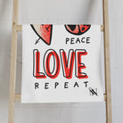 Peace Love Repeat Cum Towel