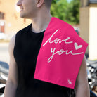 Love You with a Heart Sex Towel