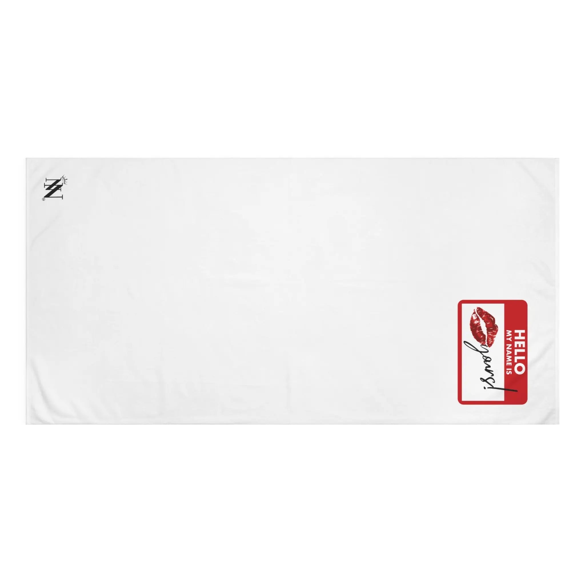 Hello My Name Is Yours! Tag | Mix & Match Naughty XL Fun-Flirty Lovers’ Towels