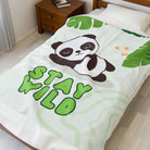 Stay Wild Cute Panda | Mix & Match Soft Fun-Flirty Lovers’ Blankets