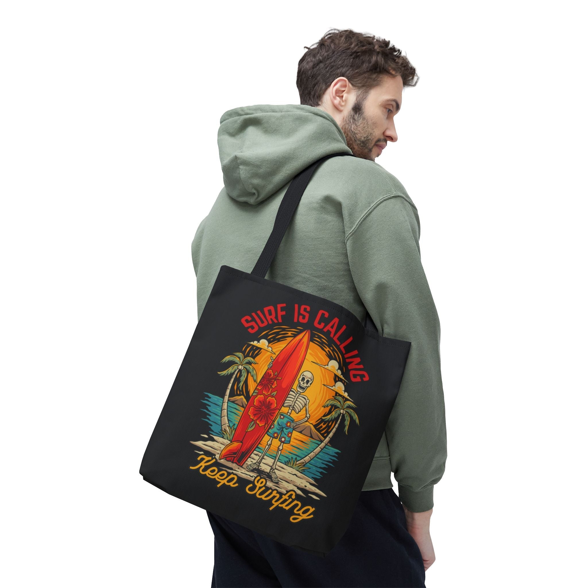 Keep Surfing Skeleton Beach | Mix & Match Fun-Flirty Lovers’ Totes