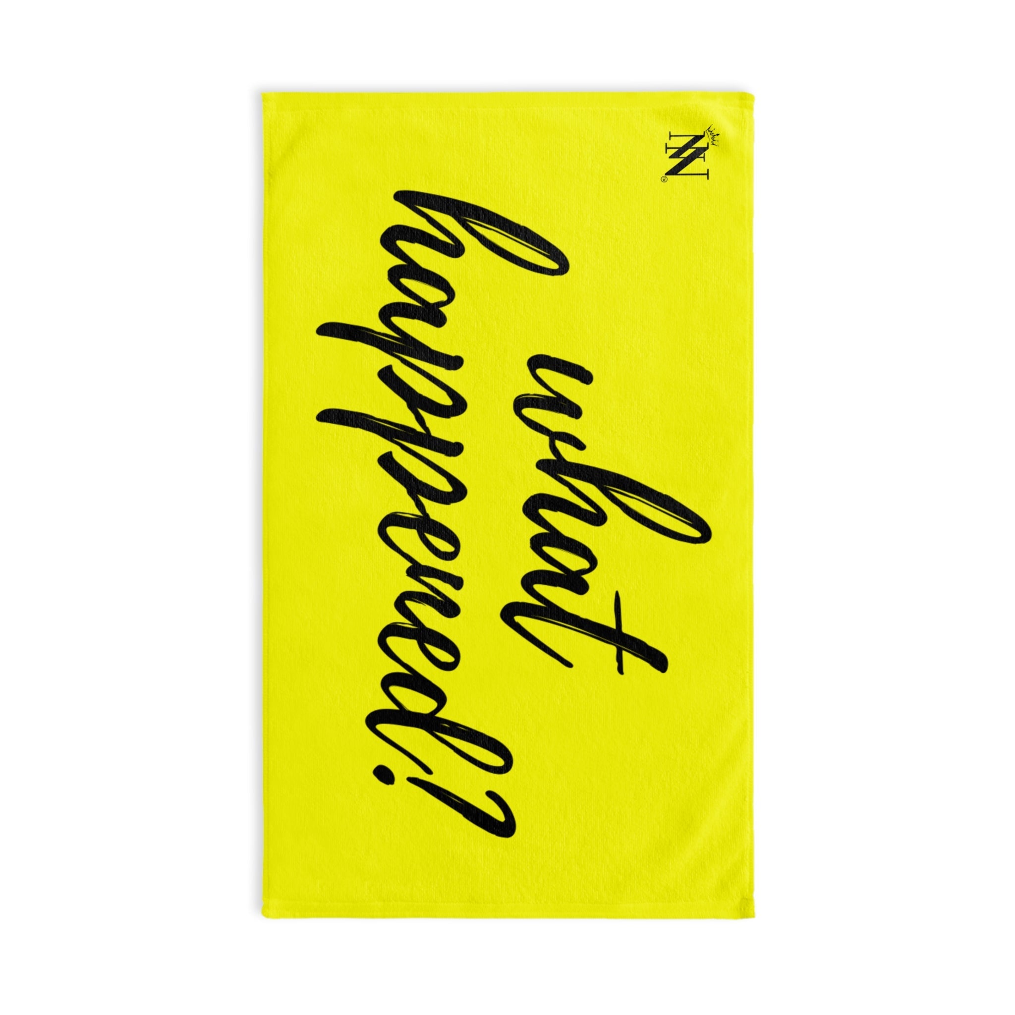 What Happened? Neon Yellow Cum Towel