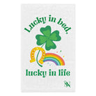 Lucky in Bed Lucky in Life St. Patrick’s Day | Mix & Match Soft Fun-Flirty Lovers’ Towels
