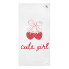 Cute Girl Strawberries | Mix & Match XL Fun-Flirty Lovers’ Towels