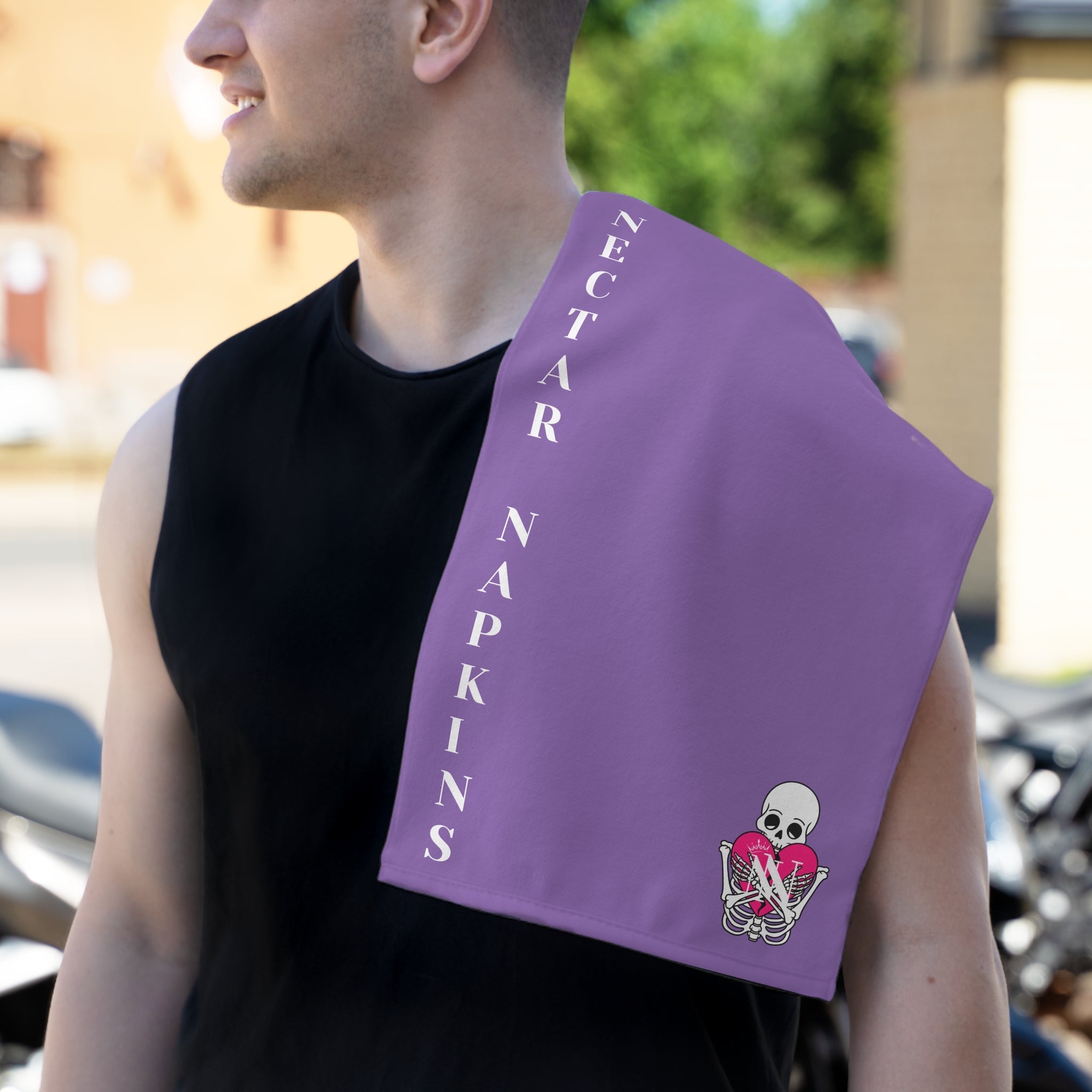 Nectar Napkins Brand Light Purple | Nectar Napkins Fun-Flirty Lovers’ Towels