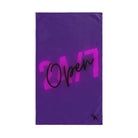 Open 24/7 Purple | Mix & Match Classic Fun-Flirty Lovers’ Towels