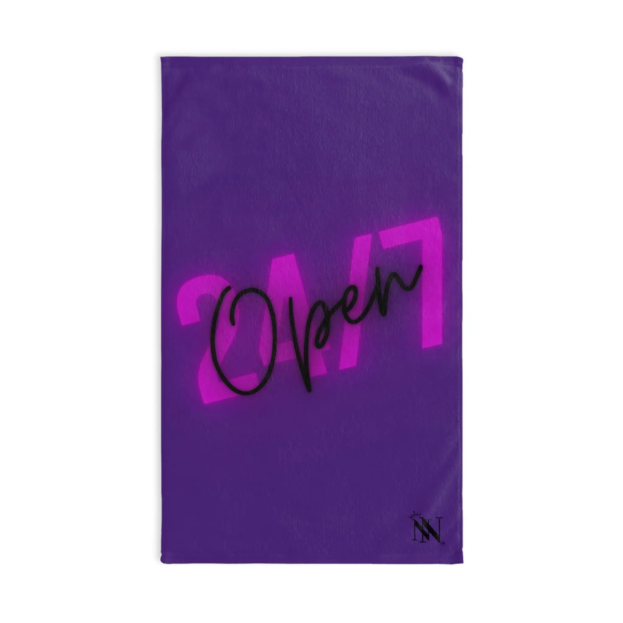 Open 24/7 Purple | Mix & Match Classic Fun-Flirty Lovers’ Towels