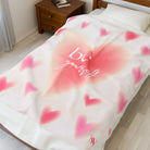 Be Yourself Heart Pattern Lovers’ Silky Soft Blanket